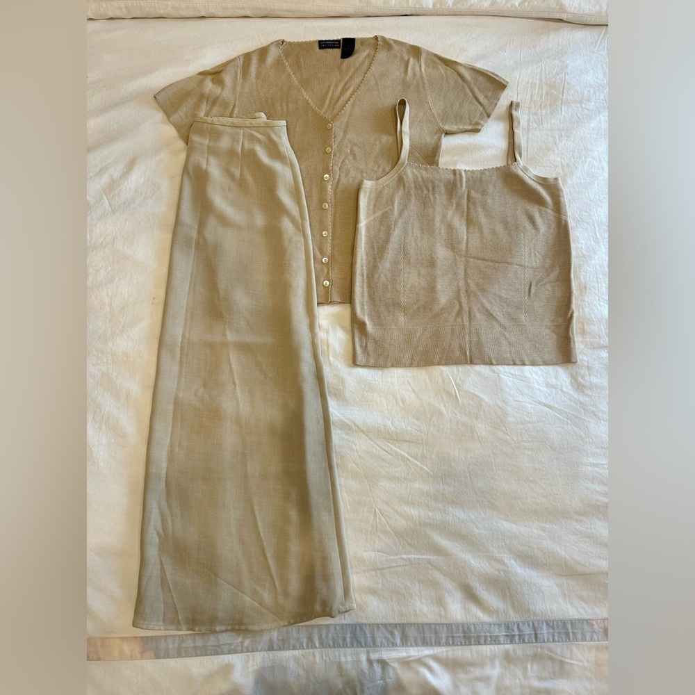 Liz Claiborne Collection skirt, sweater and shell